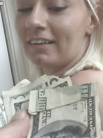 It's so easy for this lovely blonde to earn some cash. All she's got to do is to suck this man's strong penis and to let him fuck her hard.